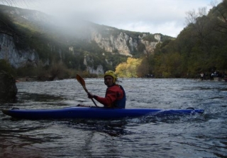 Kayakist en Ardeche 